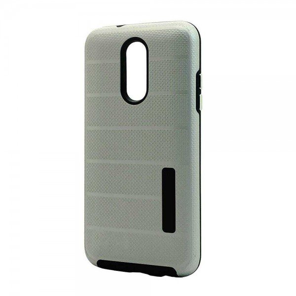 Wholesale LG Aristo 4+ / Escape Plus / Tribute Royal Strong Ultra Armor Hybrid Case (Silver)